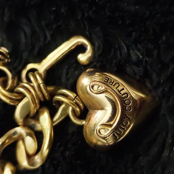 OG Juicy Couture gold heart charm bracelet - Picture 2 of 4